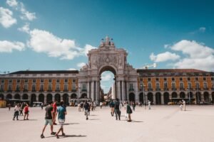 Praça do Comércio em Lisboa, Portugal